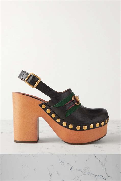 vintage gucci clogs|Gucci platform clog.